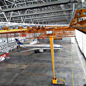 北京大興GAMECO機庫飛機升降平臺及起重機